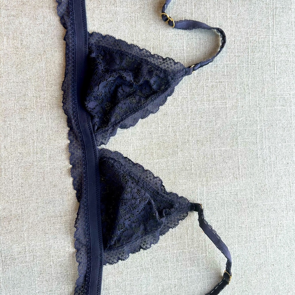 Stella McCartney bralette - blue lace
